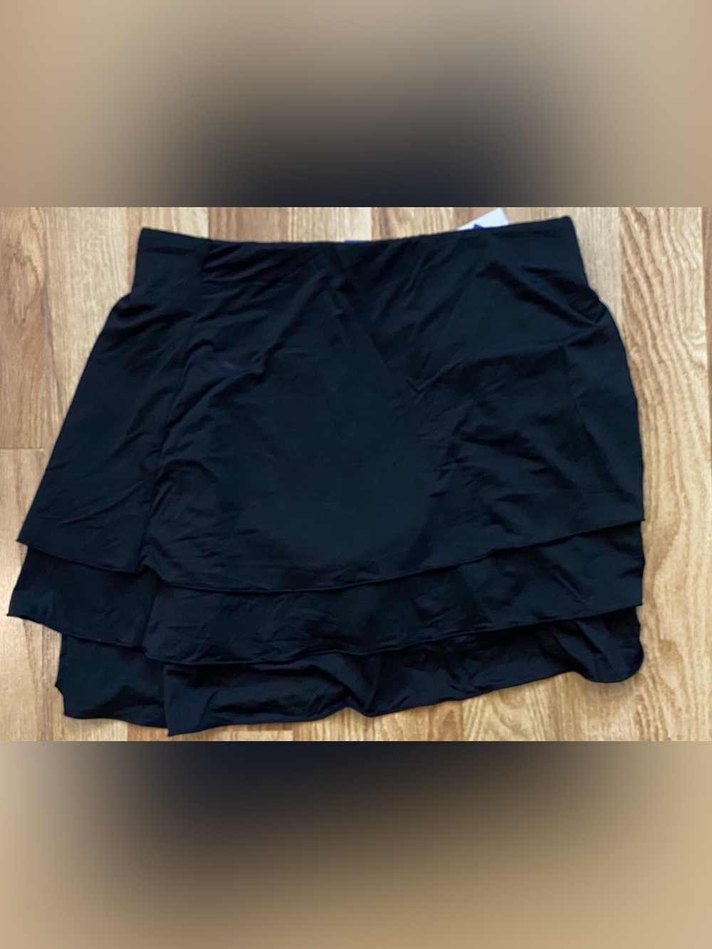 Black Tiered Ruffle Skort Size Small NWT